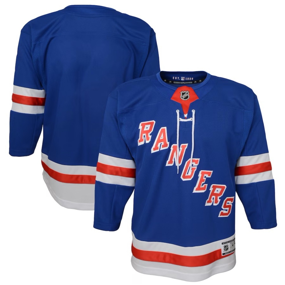 New York Rangers Youth Home Premier Jersey - Blue from Fanatics